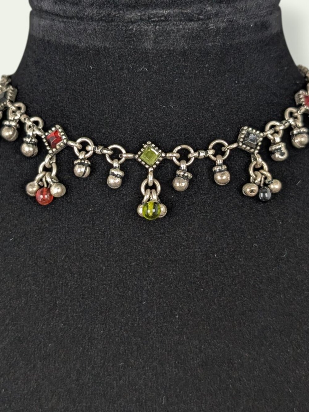 Dangling Jingly Beaded Metal Anklet